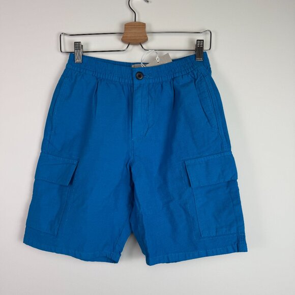 Everlane Men The Cotton Linen Blend Cargo Shorts Horizon Blue XS - Picture 2 of 6